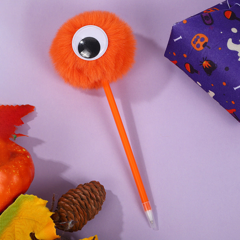 Wholesale Cute Plush Ballpoint Pen with Big Eyes