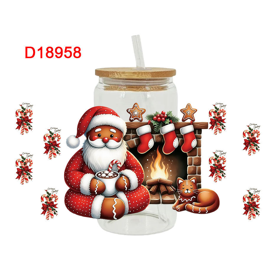 Wholesale Christmas 16oz Cup UV DTF Wraps
