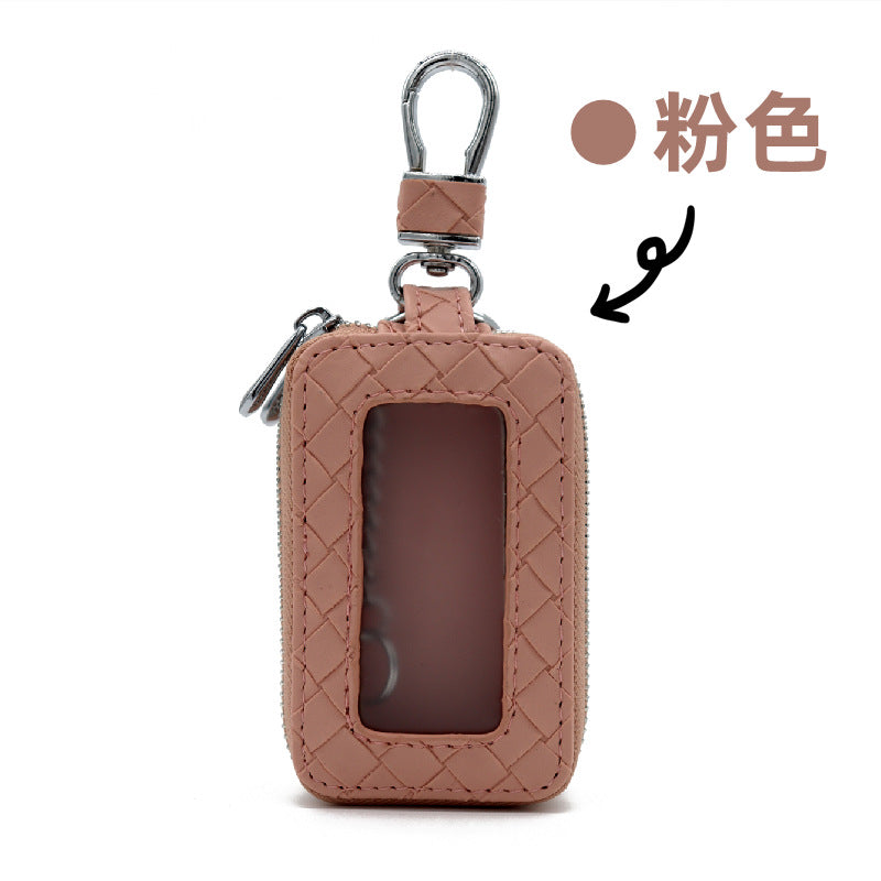 Wholesale Cowhide key storage bag coin purse home car key bag