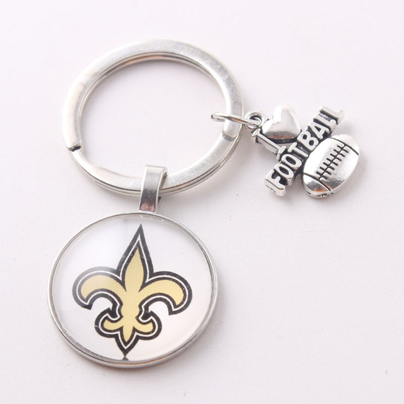 Wholesale I Love Football Team Keychain