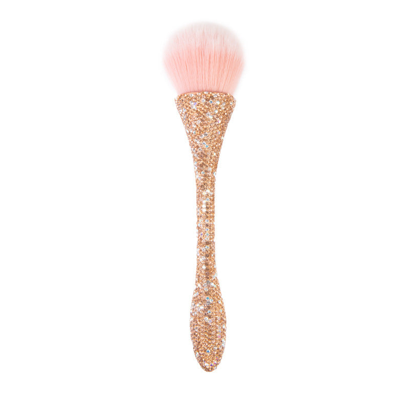Wholesale Plastic Diamond Inlaid Oversized Loose Powder Makeup Brushes