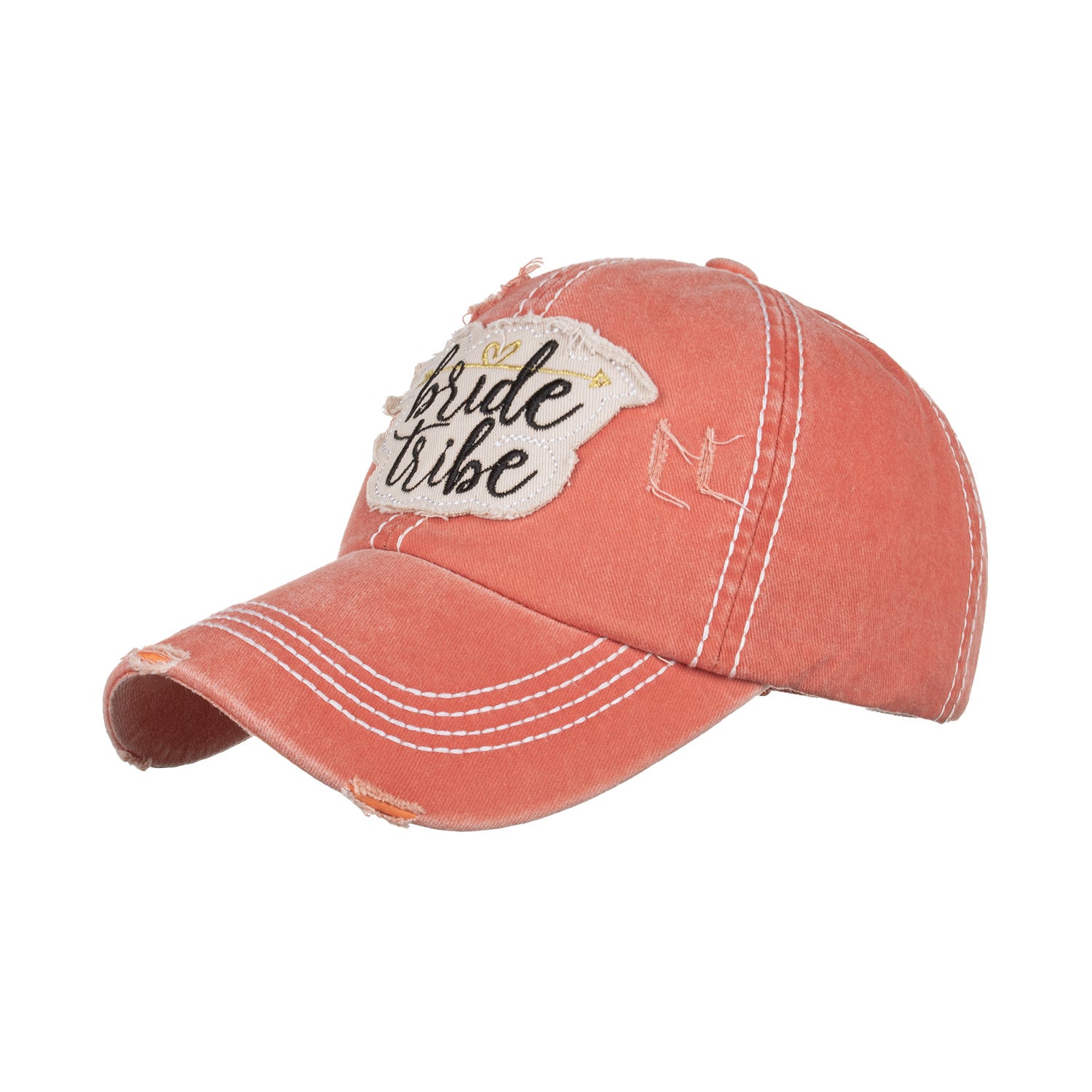 Wholesale Love Arrow Washed Embroidered Baseball Cap
