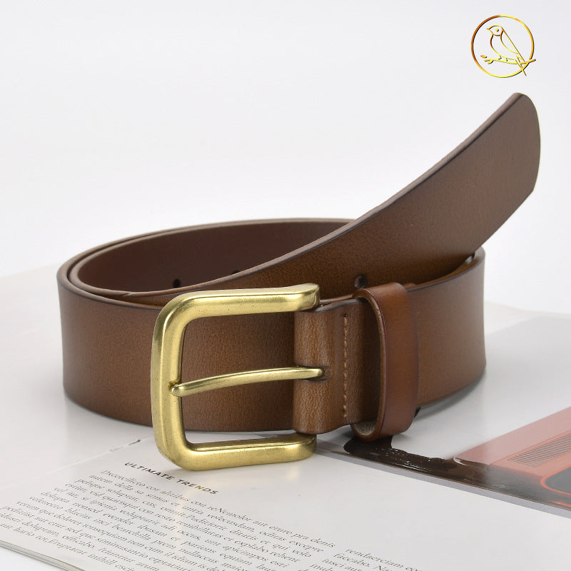 Wholesale Genuine Leather Belt for Men,  Cowhide Pin Buckle Waist Belt