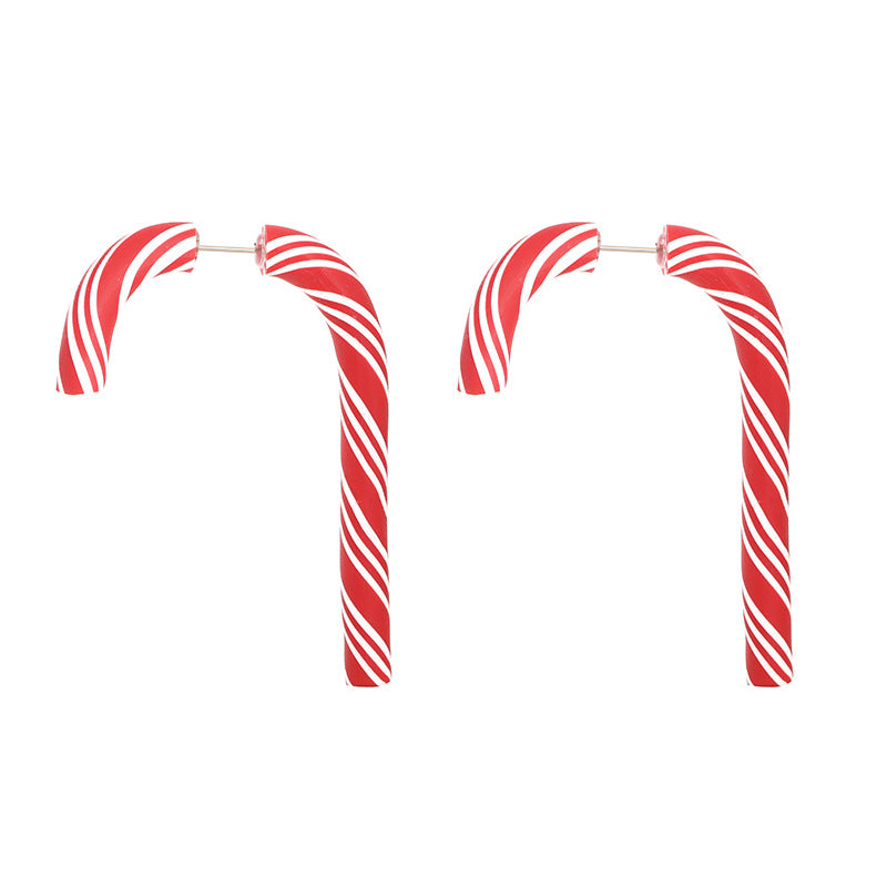 Wholesale Christmas snowflake candy bell reindeer earrings