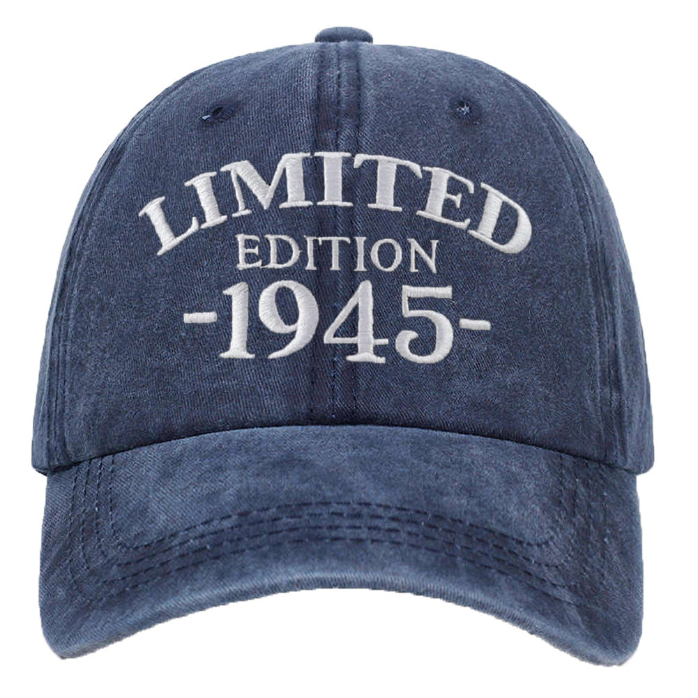 Wholesale 1940-1949 Embroidered Adjustable Washed Cotton Baseball Cap