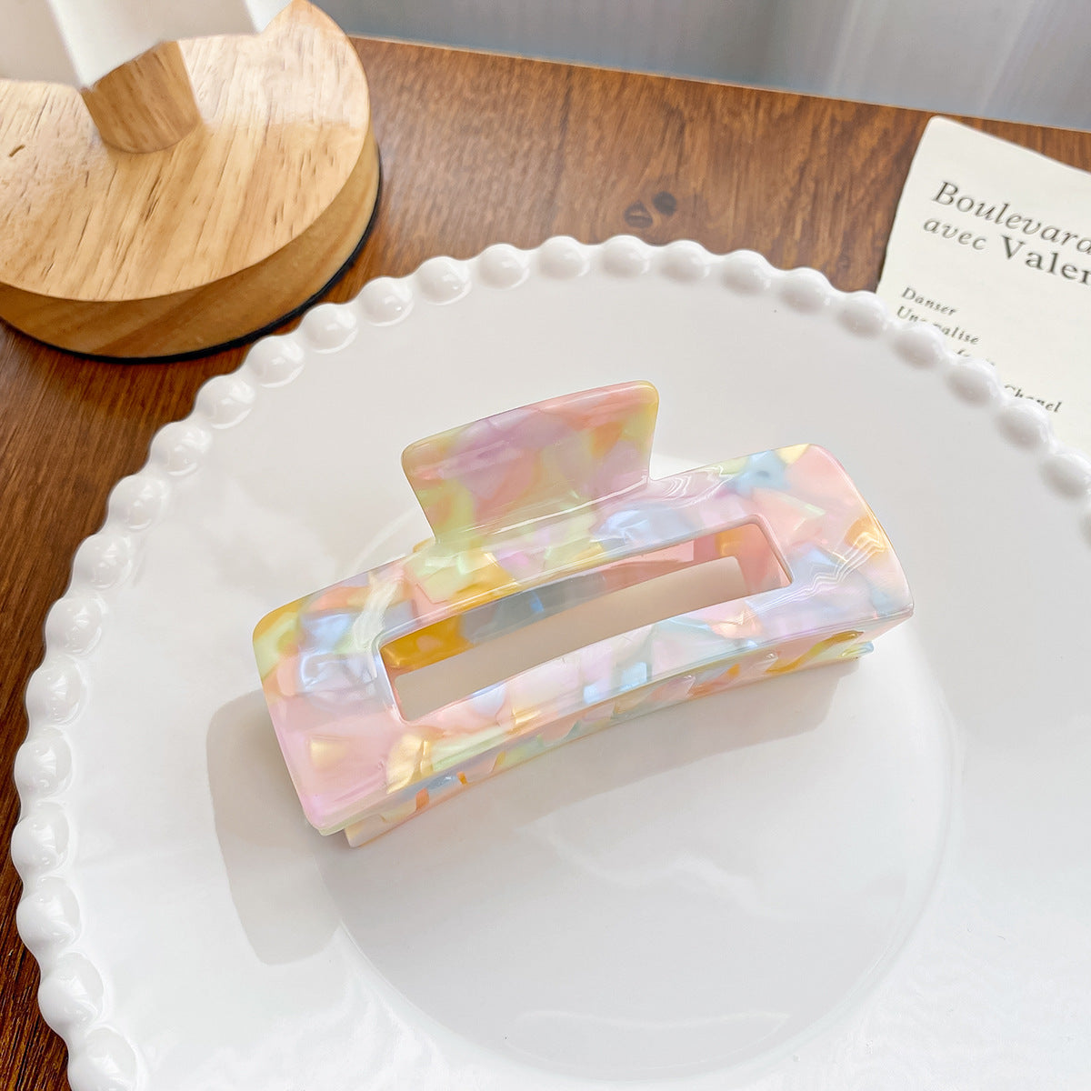 Wholesale Colorful Acetate Grippers Hair Clips