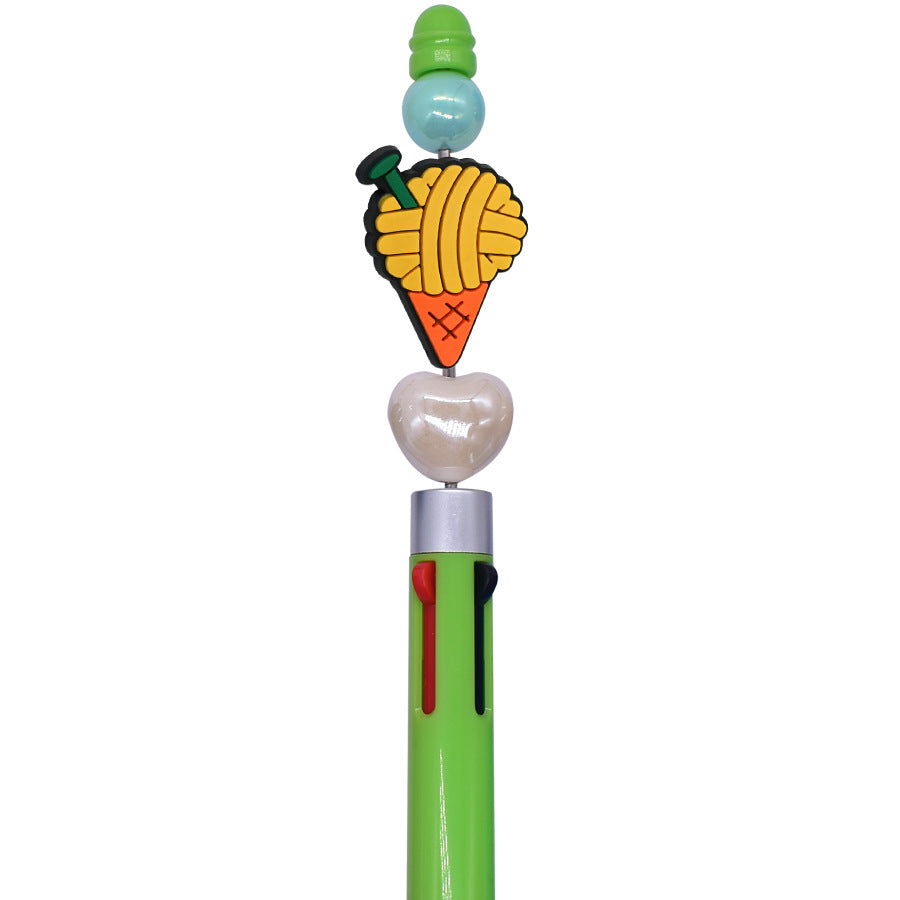 Wholesale Random 100pcs Cute Animal Product Creative Ballpoint Pen Beads