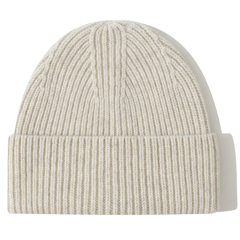Wholesale Thick Pure Wool Beanie Winter Hat