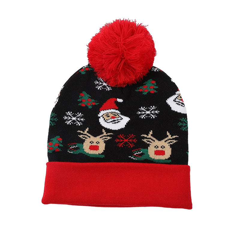 Wholesale Acrylic Christmas Wool Ball Knitted Wool Hats