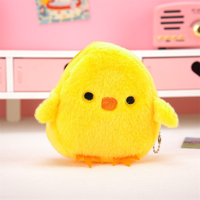 Wholesale of New Small Yellow Chicken Fluffy Zero Wallet