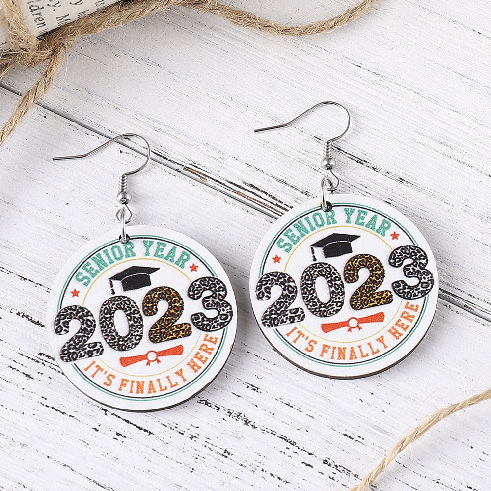 Pendientes de madera redondos para el agua de soltero al por mayor