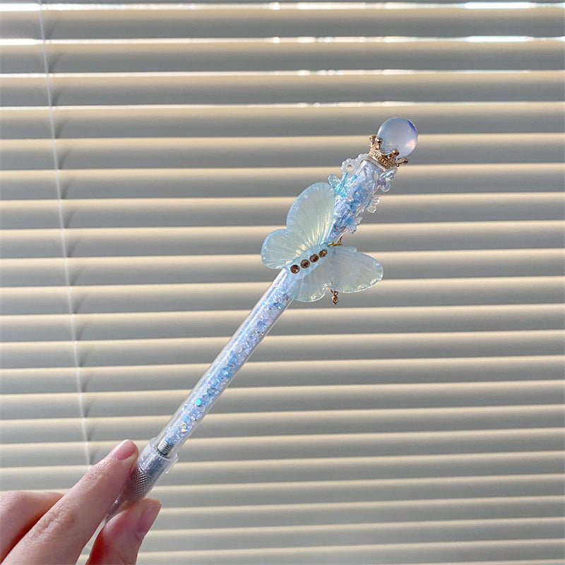 Wholesale Crystal Ball Butterfly Broken Diamond Replaceable Blade Utility Knife