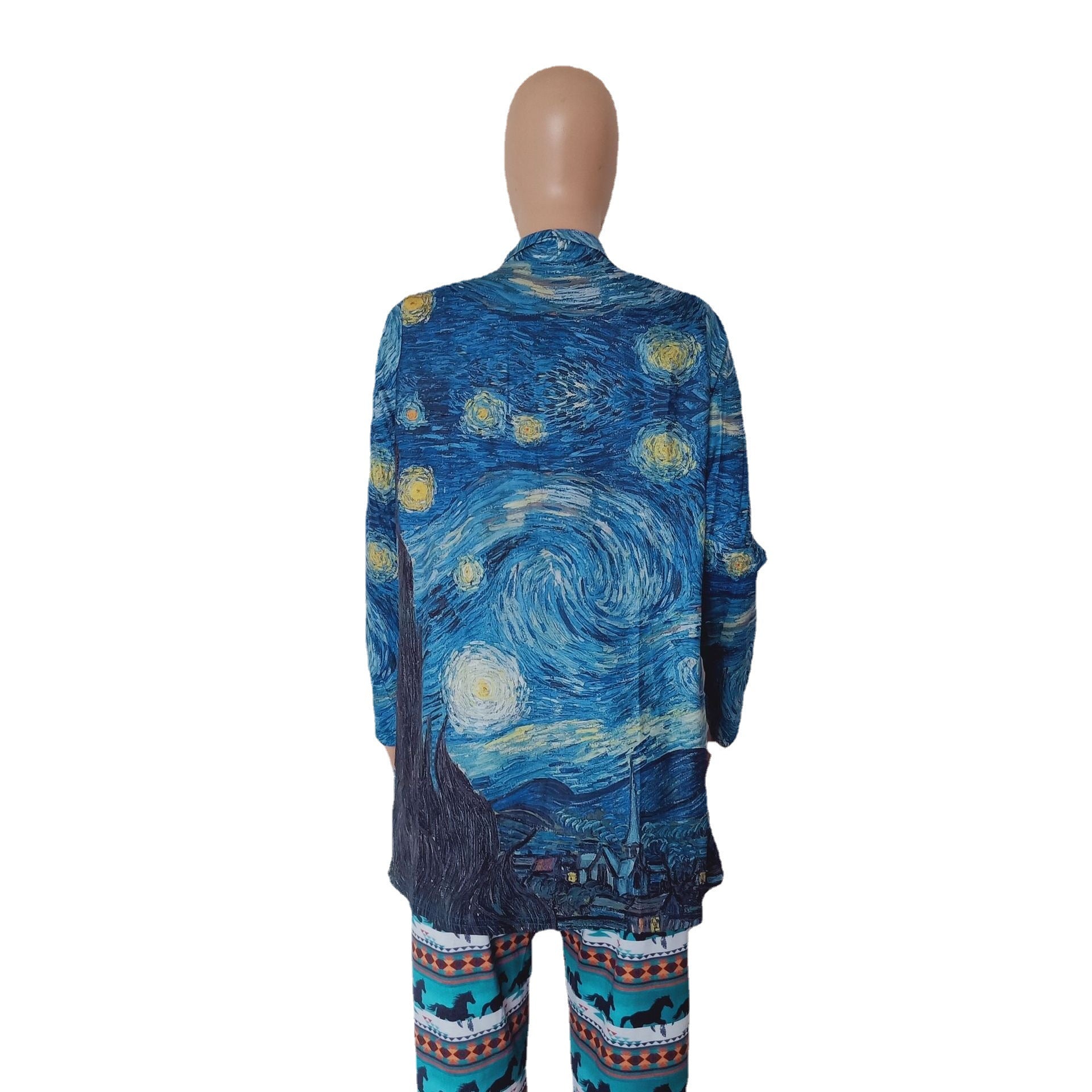 Wholesale Printed Shawl Thin Polyester Small Coat