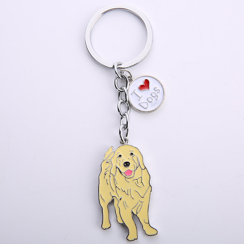 Wholesale Cute Pet Dog Metal Keychain