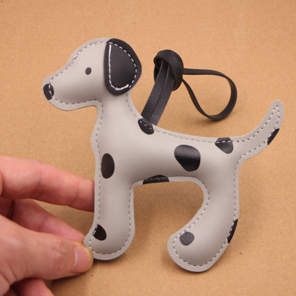 Wholesale Spotted Dog Cartoon Leather Lanyard Bag Charm For Party Chic Fashion Accessory
