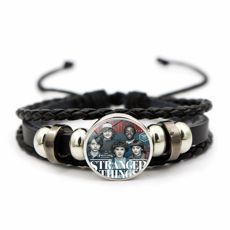 Wholesale Red Monster Time Stone Weaving Bracelet OLY Exclusive