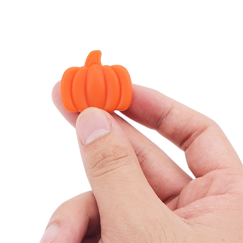 Wholesale 20PCS Silicone Pumpkin Beads