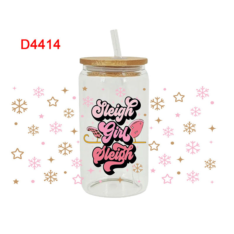 Wholesale  Christmas Series 16oz Cup UV DTF Wraps