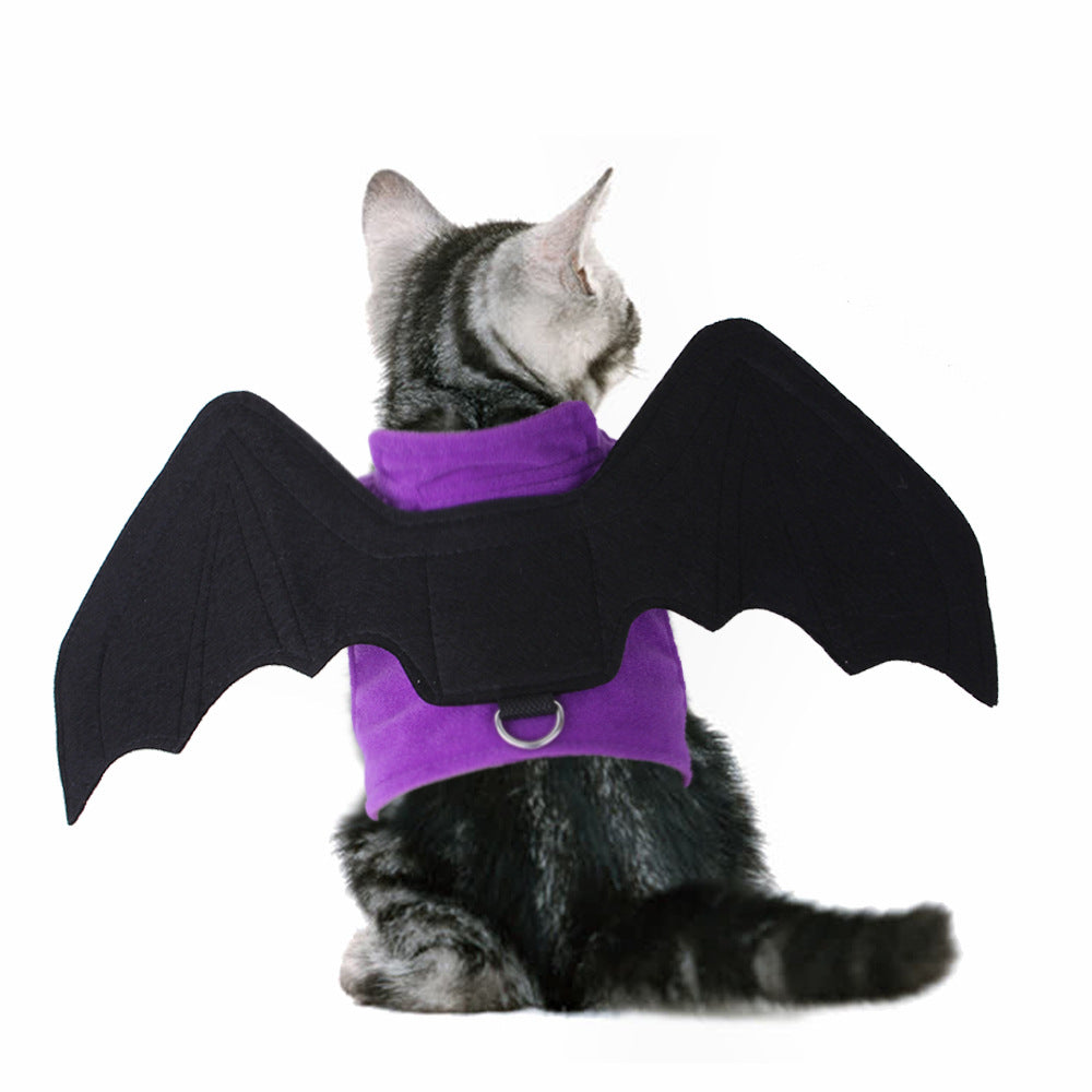Wholesale 2PCS Halloween Chest Back Dog Polyester Wing Suit