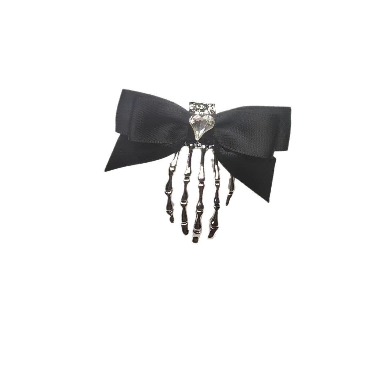 Wholesale Halloween Skull Ghost Claw Bow Alloy Hairpin