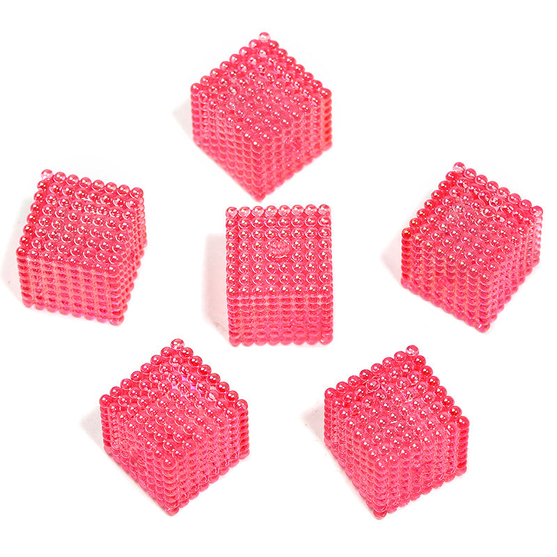 Wholesale 100pcs 16mm Acrylic Transparent Color Square Bead