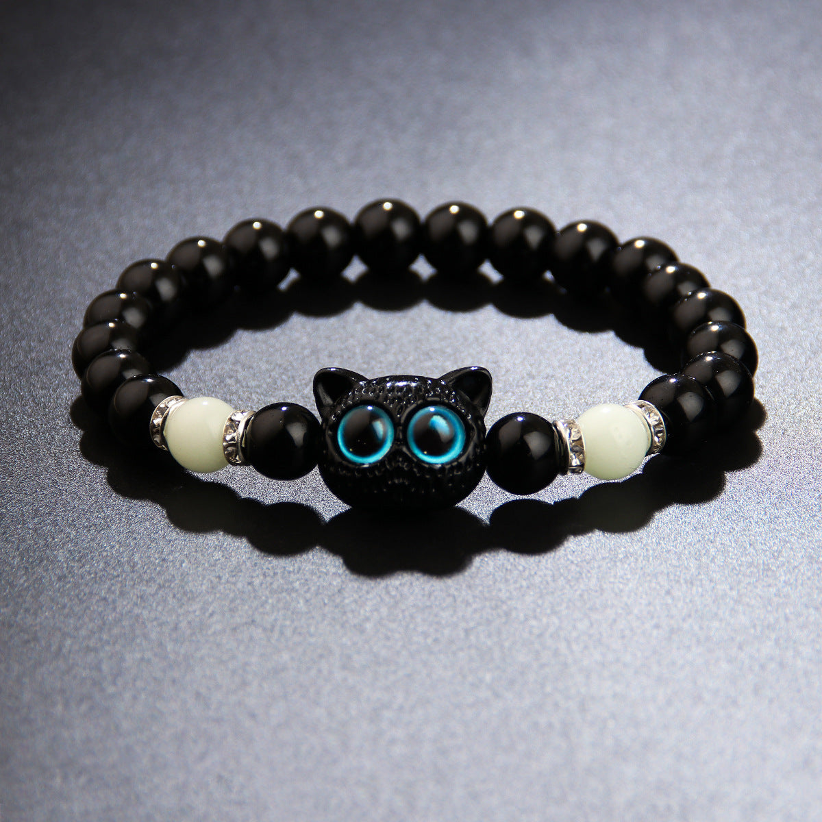 Wholesale Luminous cute cat necklace bracelet couple bracelet gift