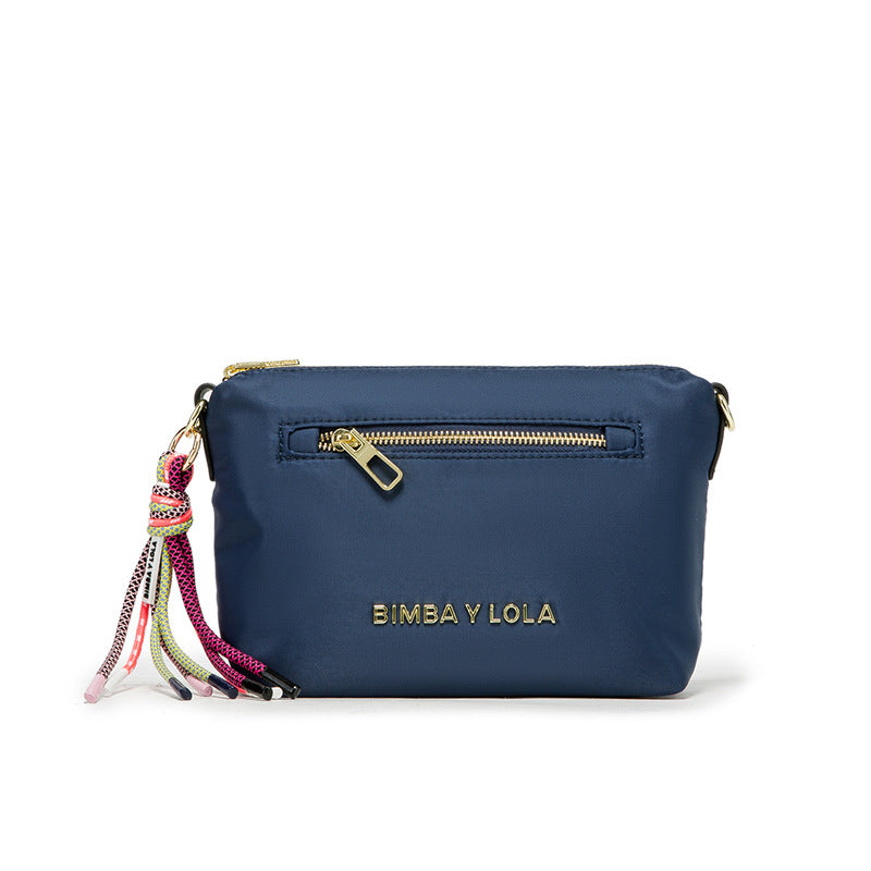 Wholesale Letter Simple Nylon Gold Zipper Shoulder Crossbody Bag