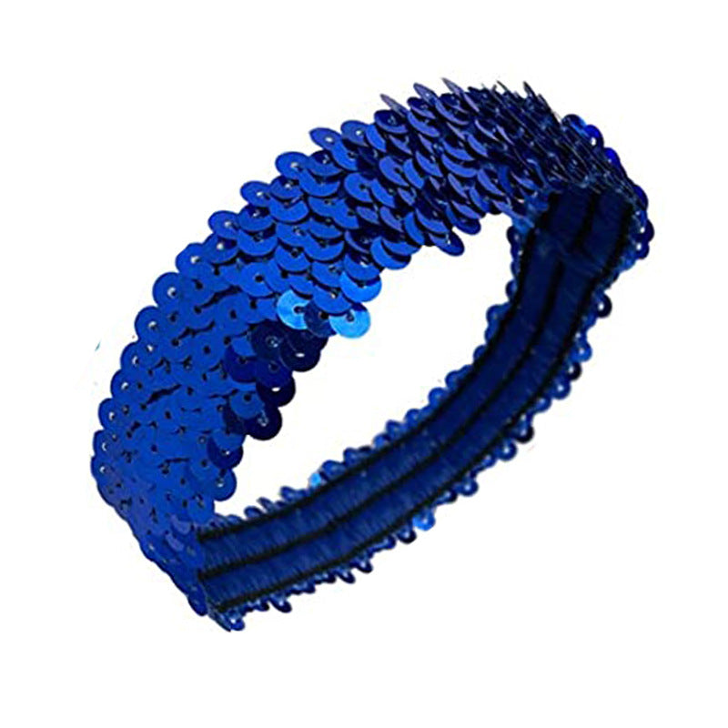 Wholesale Sports dance glitter shiny elastic headband