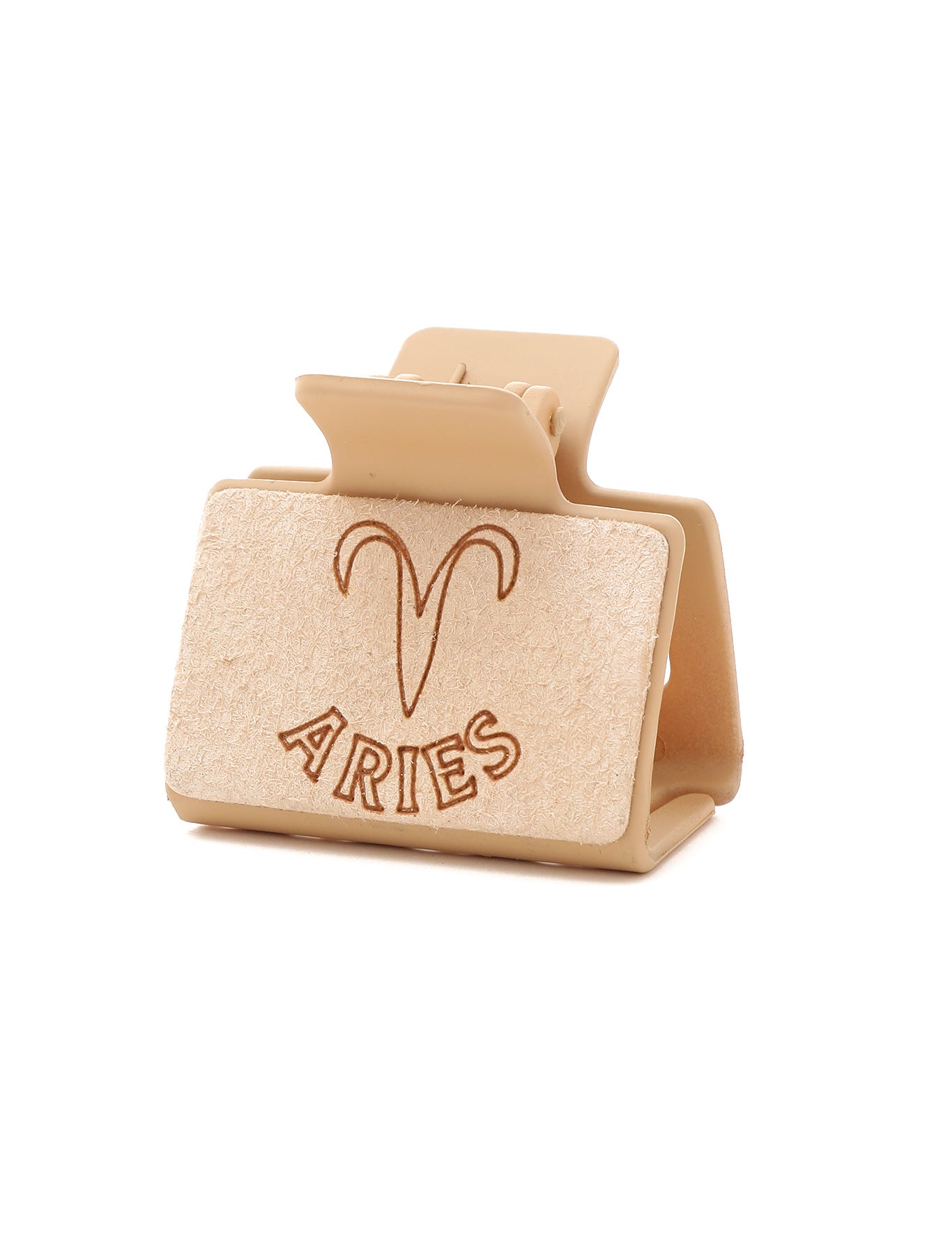 Wholesale Western Style Zodiac Shark Hair Clip Laser Engraved Microfiber Minimalist Updo Hair Clip For Everyday Styling And Gift