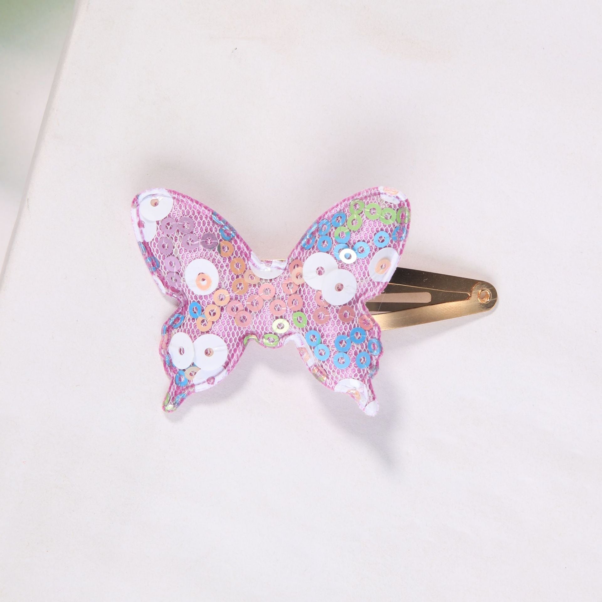 Al por mayor lindas estrellas de lentejuelas del corazón de mariposa golpes de cabello clips