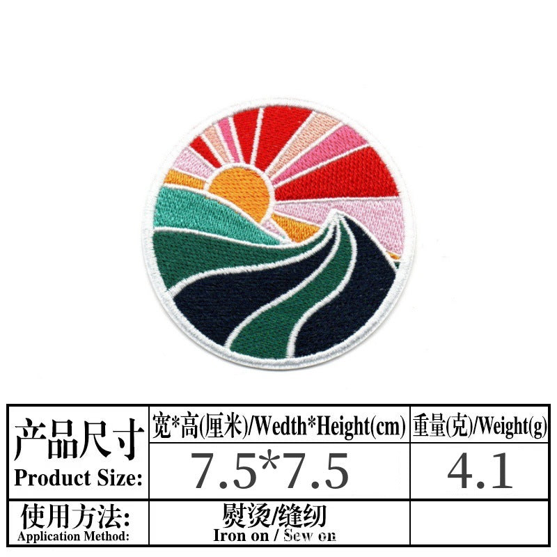 Wholesale DIY Fashion Computer Embroidery Seal Skull Embroidery Trendy Patch FS