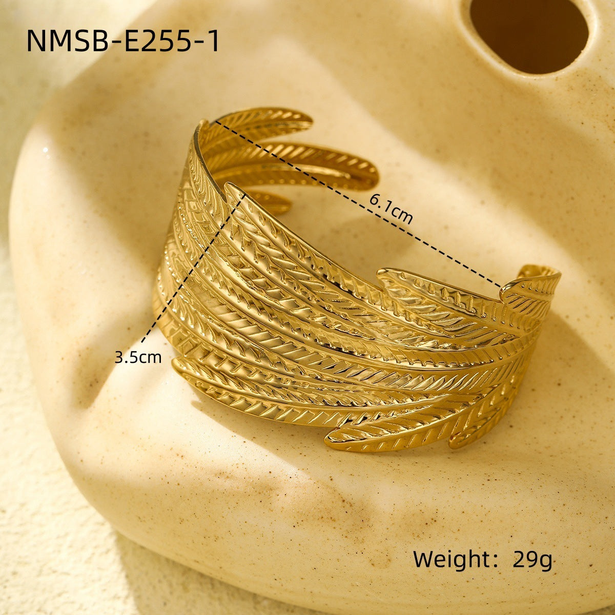 Wholesale Exaggerated titanium steel bracelet wide open stainless steel bracelet