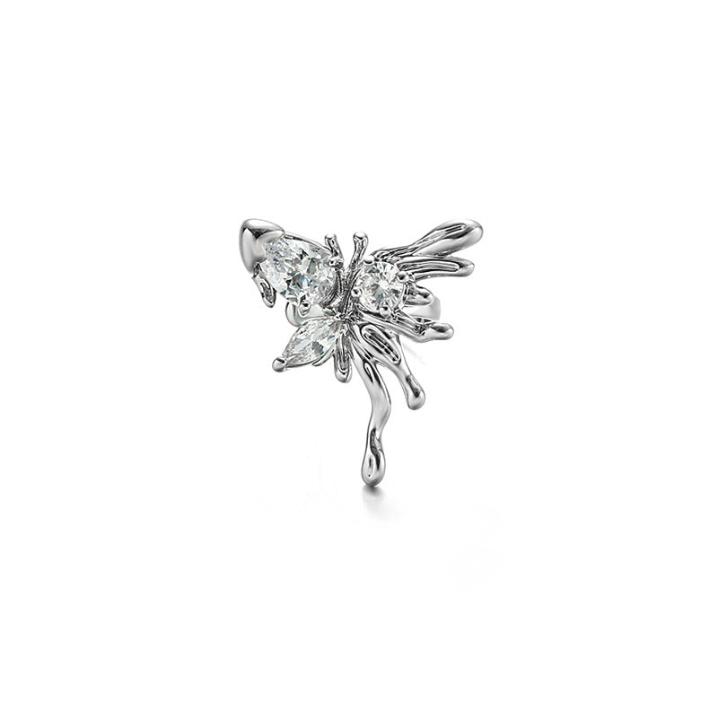 Wholesale Luxury Zircon Micro-inlay Exquisite Butterfly Ear Bone Clip