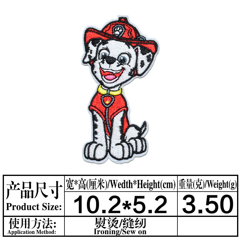 Wholesale cartoon cute dog embroidery DIY patches