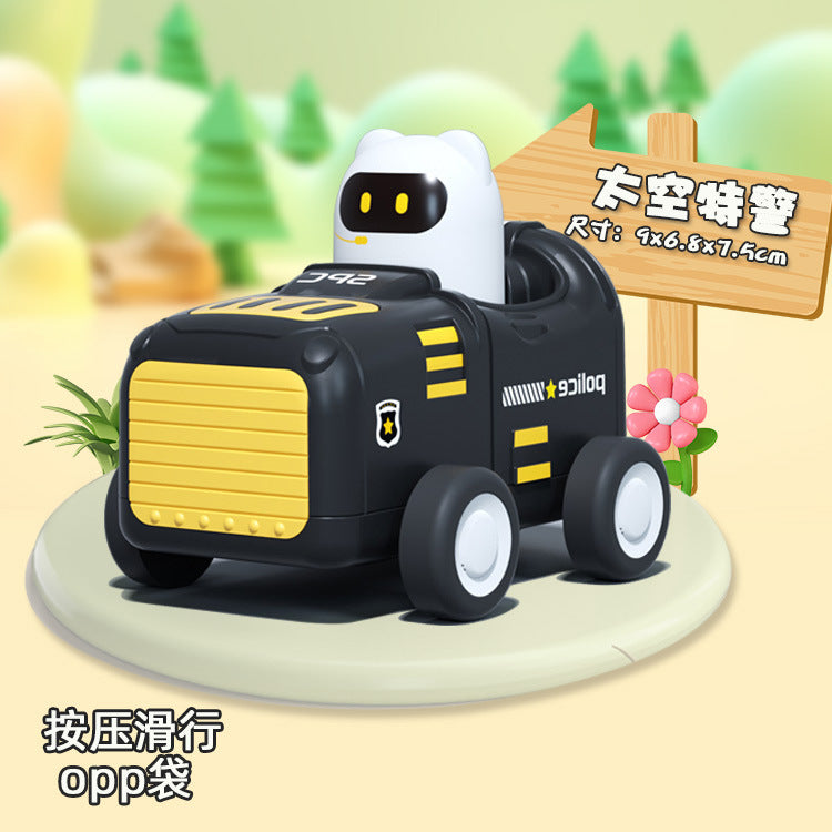 Wholesale Push Pull Back Car Inertia Car Creative Cartoon Toy Car Car Kindergarten Baby Toy