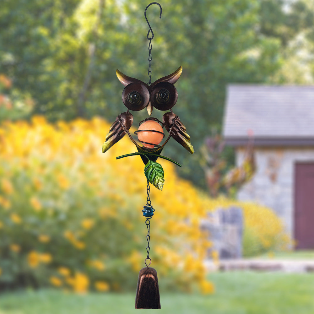 Wholesale Iron Owl Creative Bell Luminous Craft