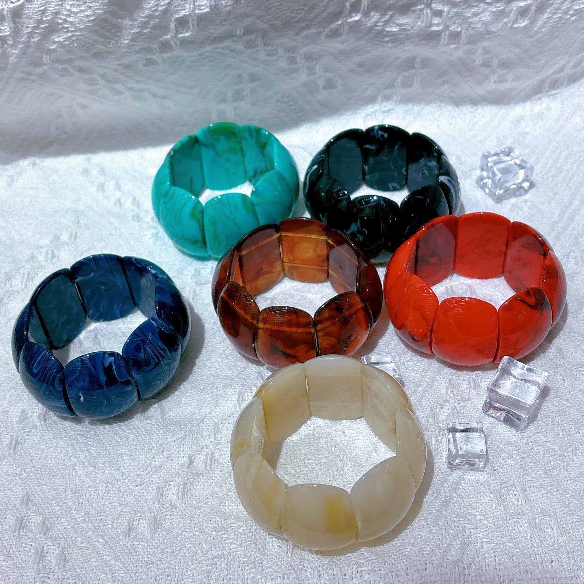 Wholesale Simi-dyed Oval Elastic Retro New Design All-matchBracelet