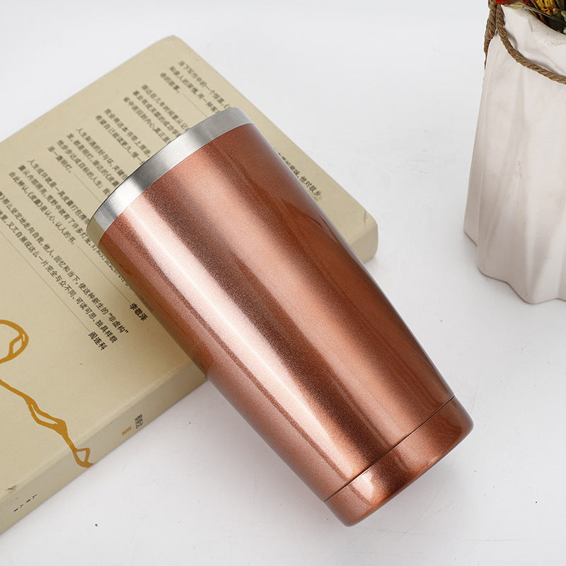 Wholesale 20oz Multi-color Spray-painted Stainless Steel Double-layer Vacuum Flask Car Tumbler