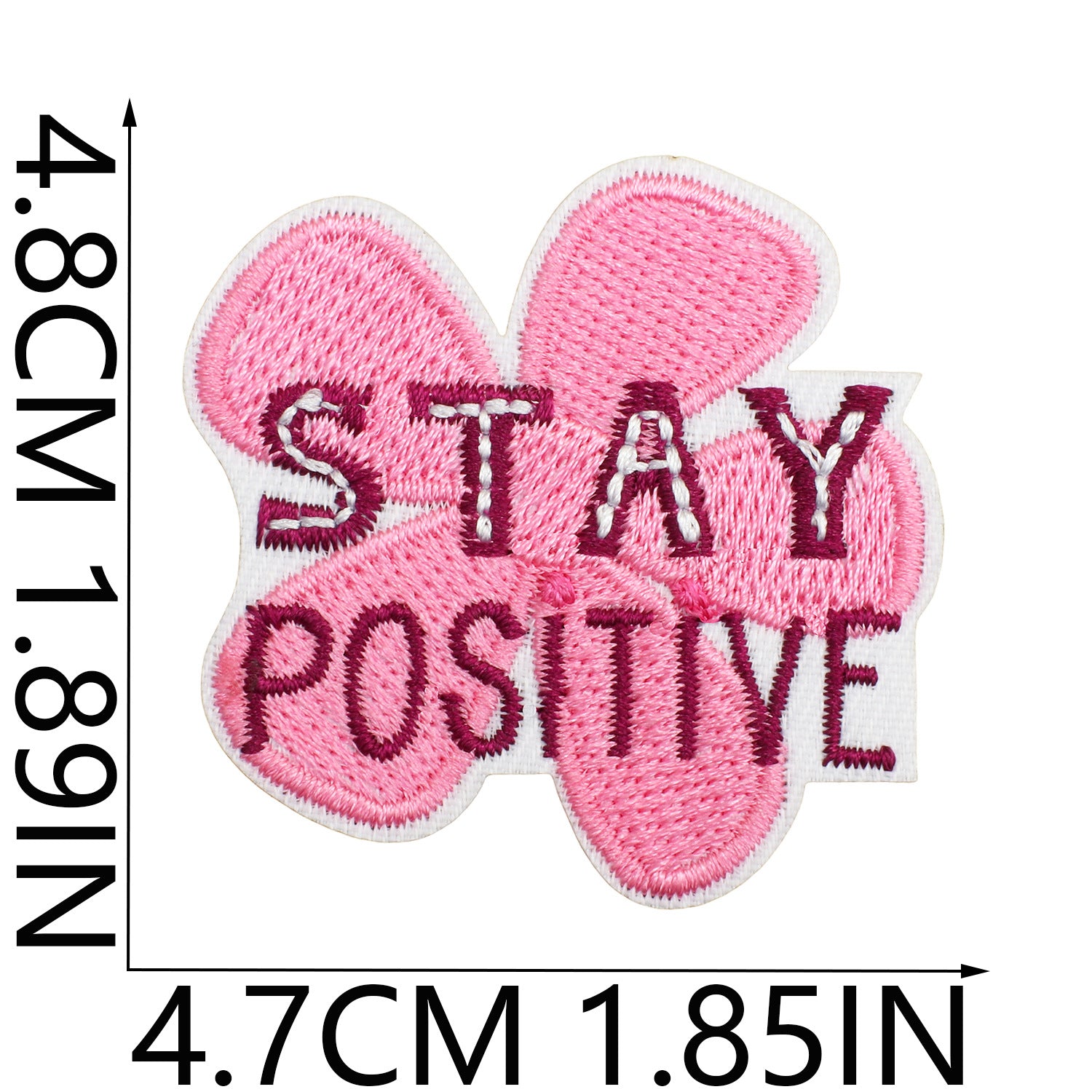 Wholesale Inspirational quotes embroidered patch