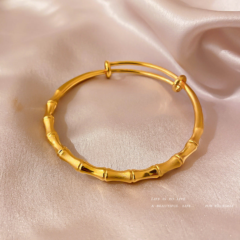Wholesale Brass Bamboo Push Pull Bracelet