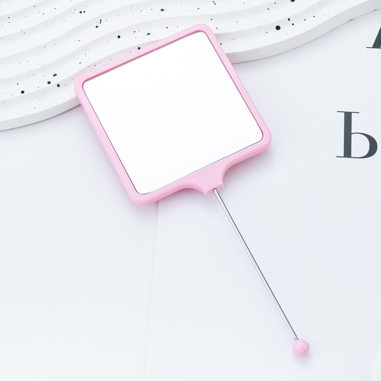 Wholesale Multicolor hand-held square DIY small mirror