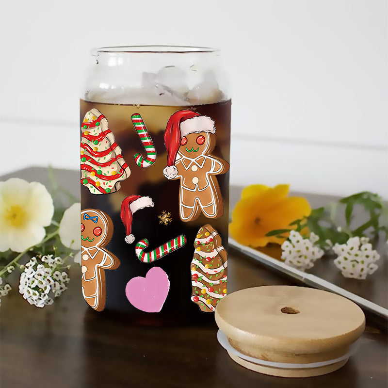 Wholesale Happy Christmas Series 16oz Cup UV DTF Wraps