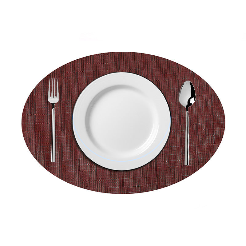 Wholesale Oval Placemat American Style PVC Western Placemat