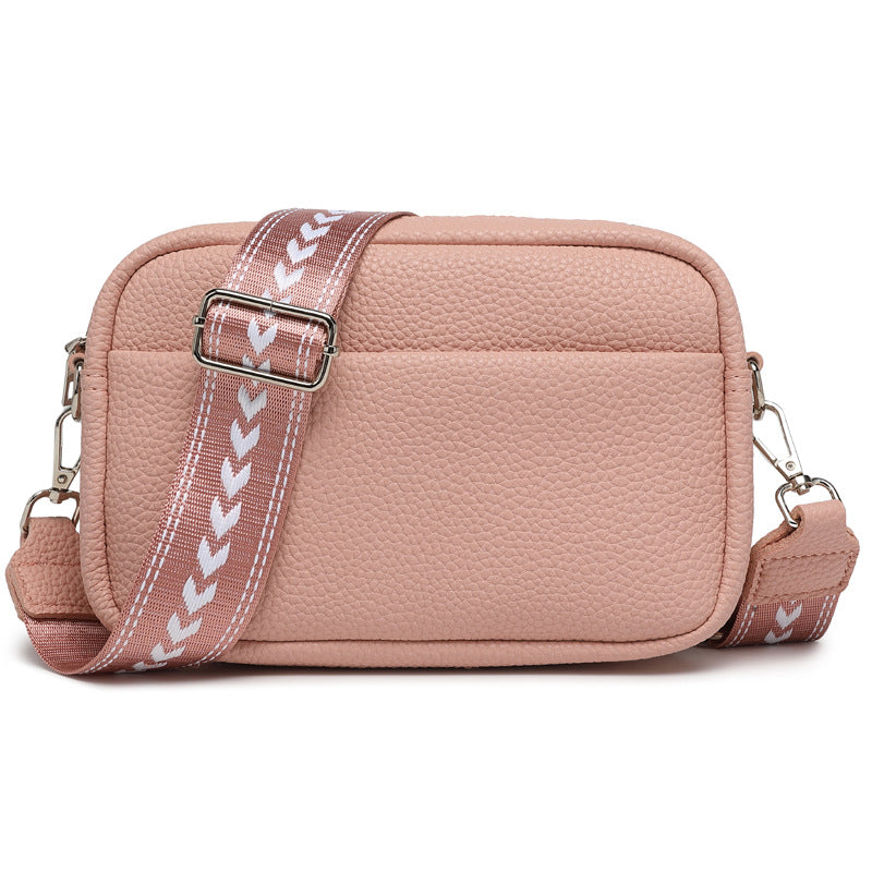 Wholesale Small square bag with wide shoulder straps, one-shoulder crossbody bag