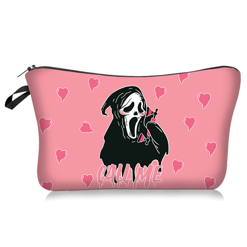 Wholesale Love Skull Series Cosmetic Bag Portable Travel Toiletry Bag