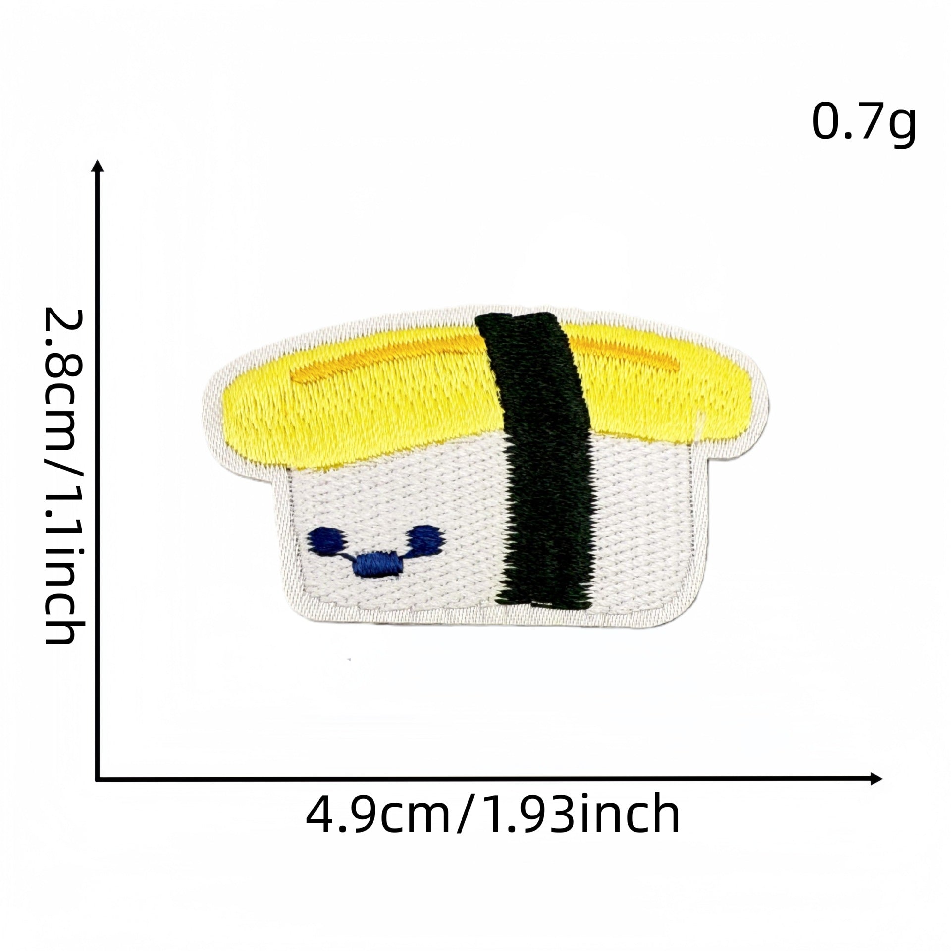 Wholesale Cartoon Salmon Sushi Iron On Embroidery Patch Fashion Decorative Clothing Accessory For DIY Craft And Party Gift Resale