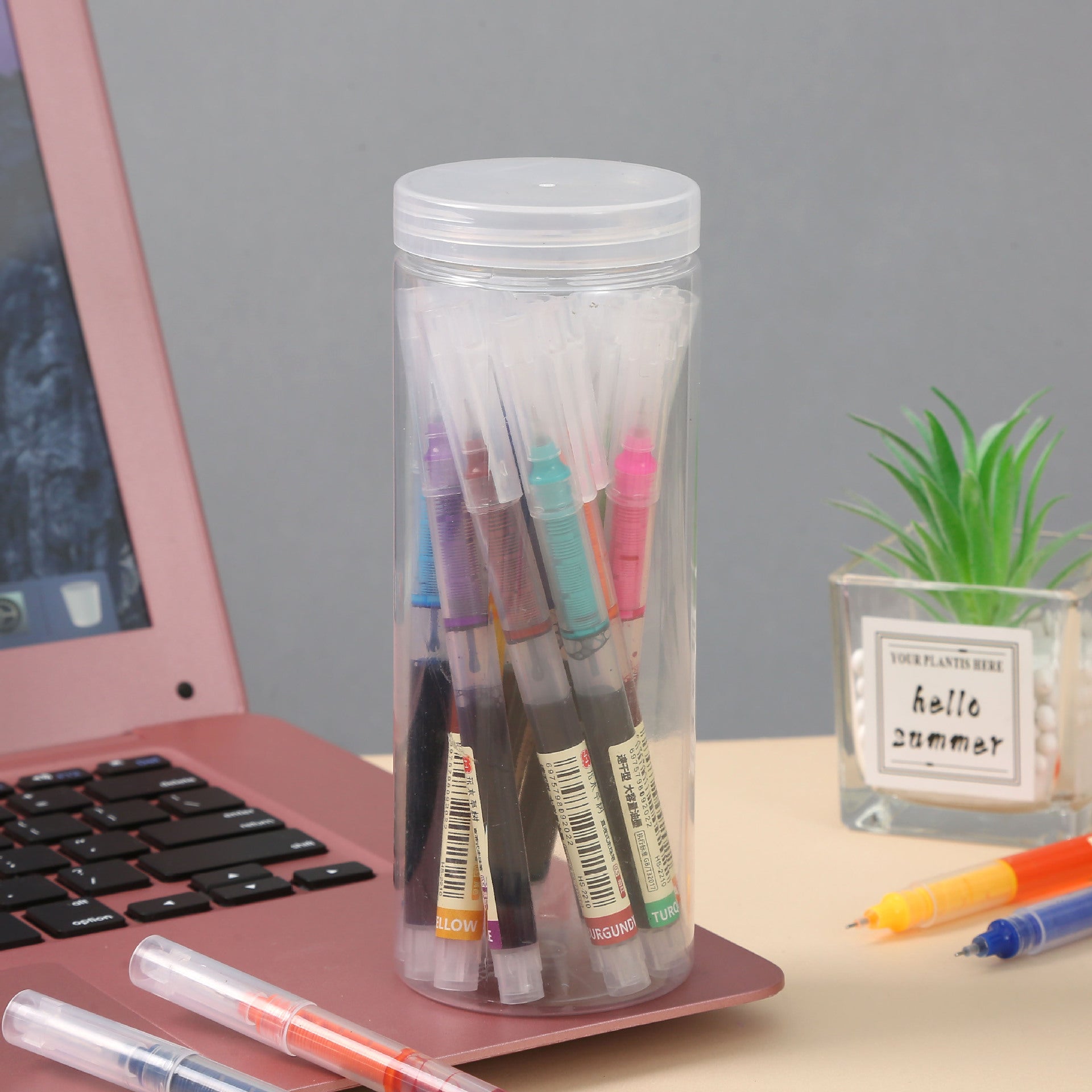 Wholesale 12 Color Straight Liquid Needle Tube Gel Pen