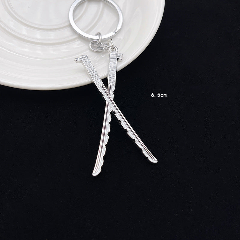Wholesale Anime Demon Slayer Peripheral Weapons Alloy Keychains