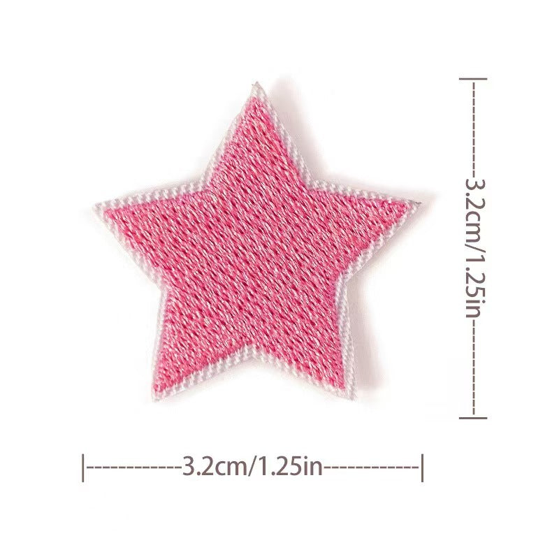 Wholesale Embroidered Star Patches 36 Pack Sew On Appliques For Clothing And Towels Fashion Accessory DIY Gift Resale