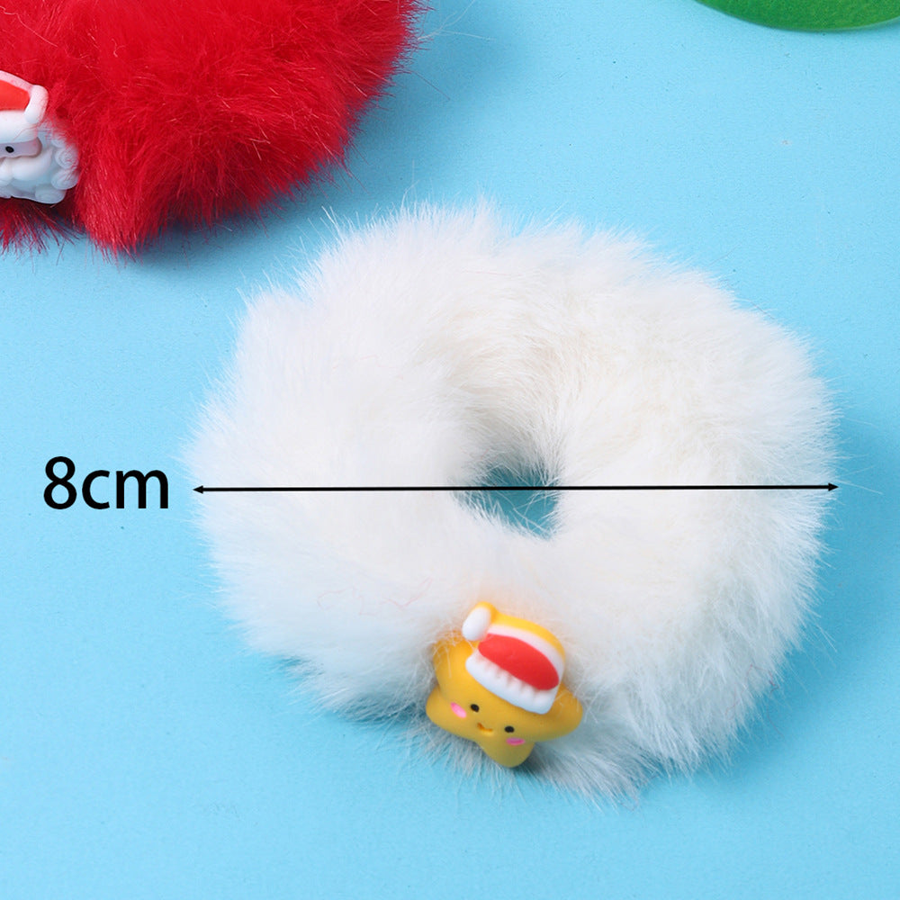 Wholesale Autumn and Winter Christmas Plush Hair Loops